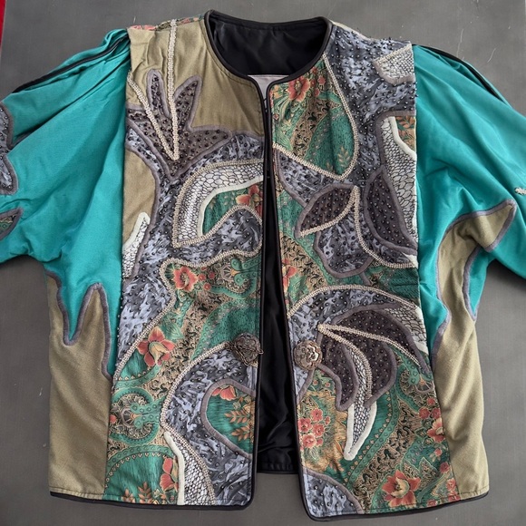Vintage La Colección Judith Roberts Ornate Bolero Jacket Mexico Rare Art to Wear - Picture 12 of 16